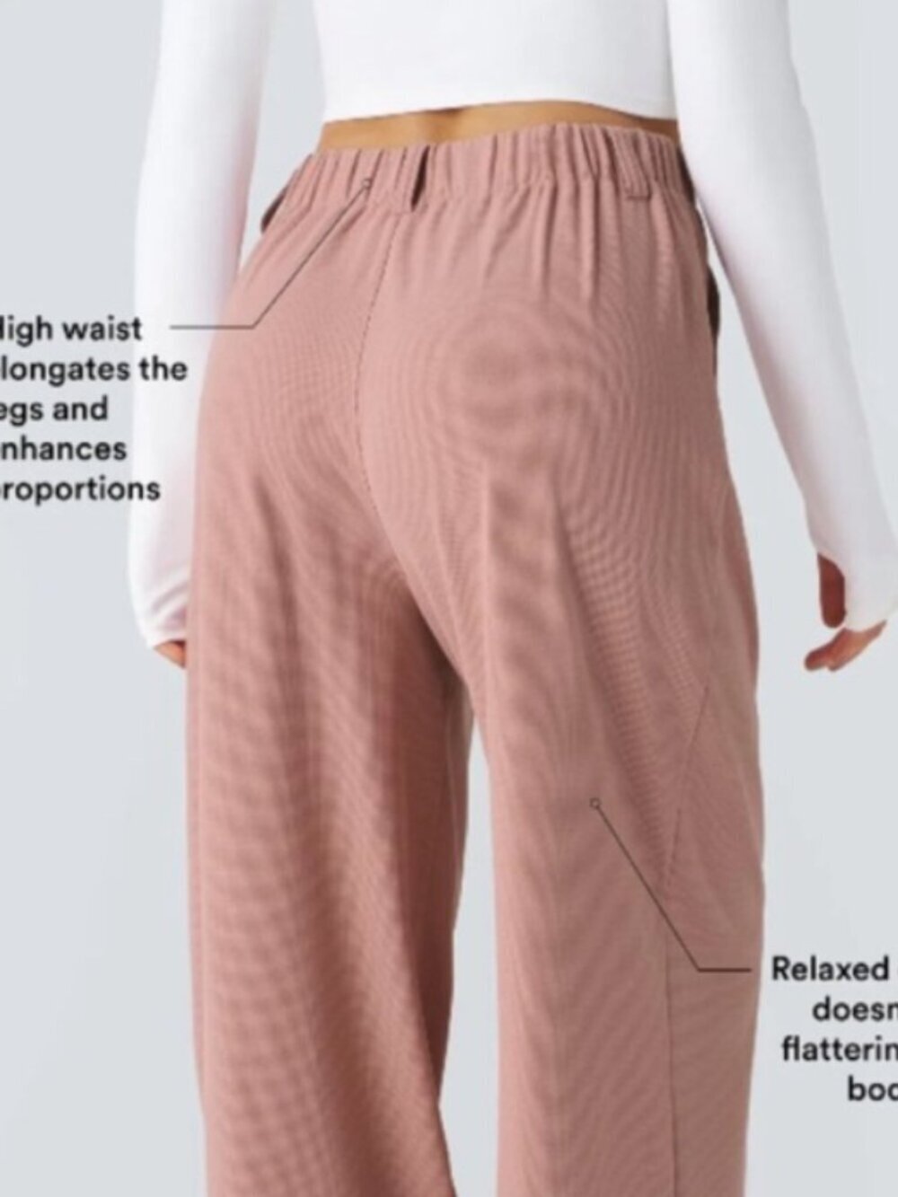 HALARA Flex™ High Waisted Side Pocket Wide Leg Size XS NWT - Picture 3 of 8